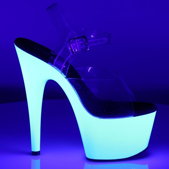 Platform Neon Stiletto High Heel Shoes - Picture 1 of 5
